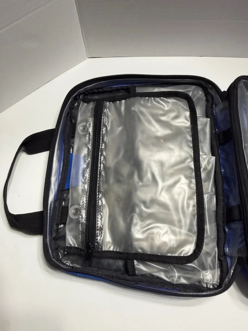 Blue Men's Compact Travel Briefcase Bag